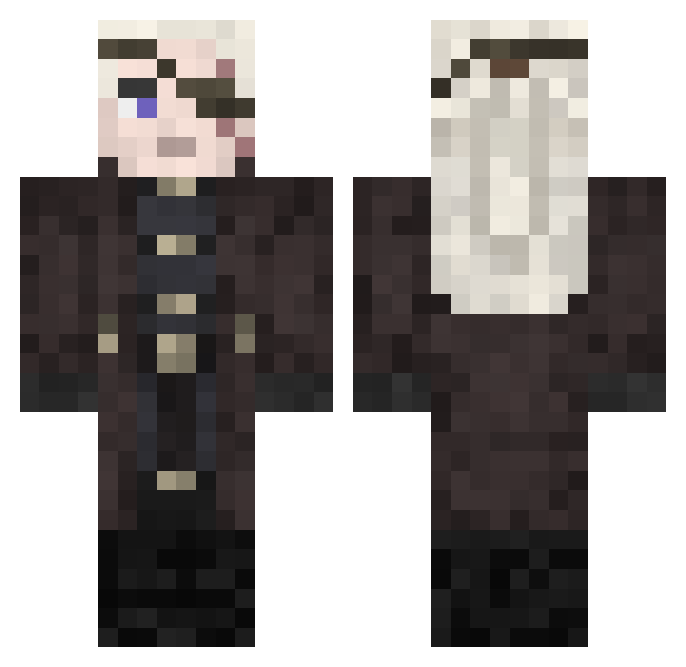 Rafasrns_ Minecraft skin, front and back view