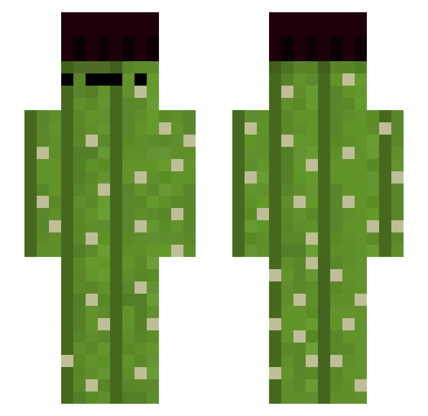 x2LevelUp Minecraft skin, front and back view