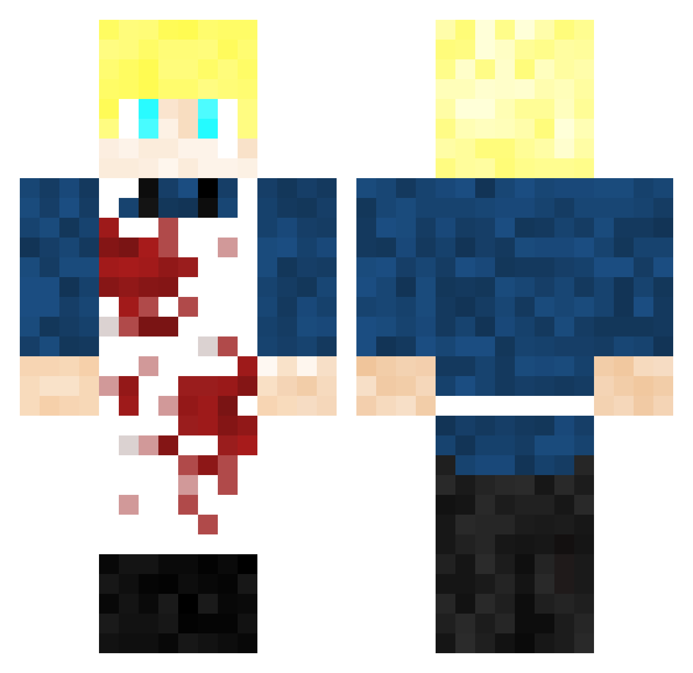 viv_orlando Minecraft skin, front and back view