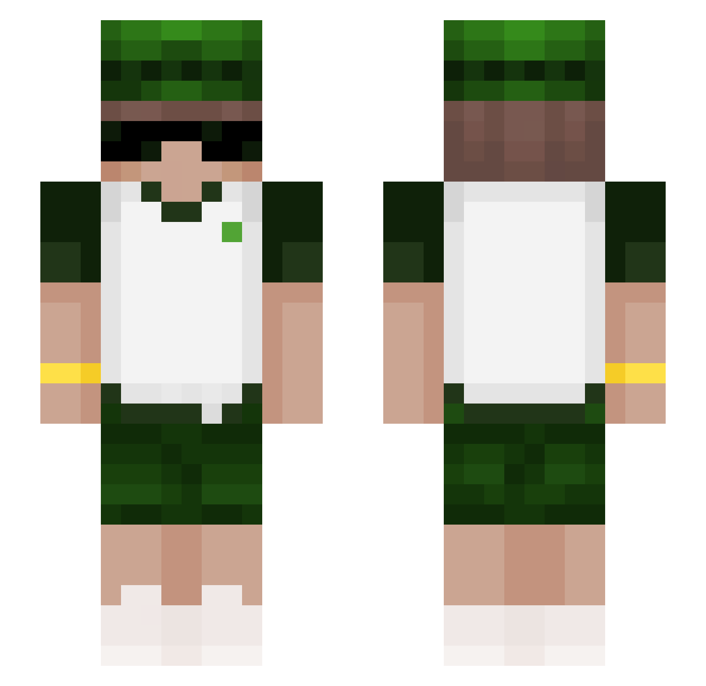 SilenceZelo Minecraft skin, front and back view