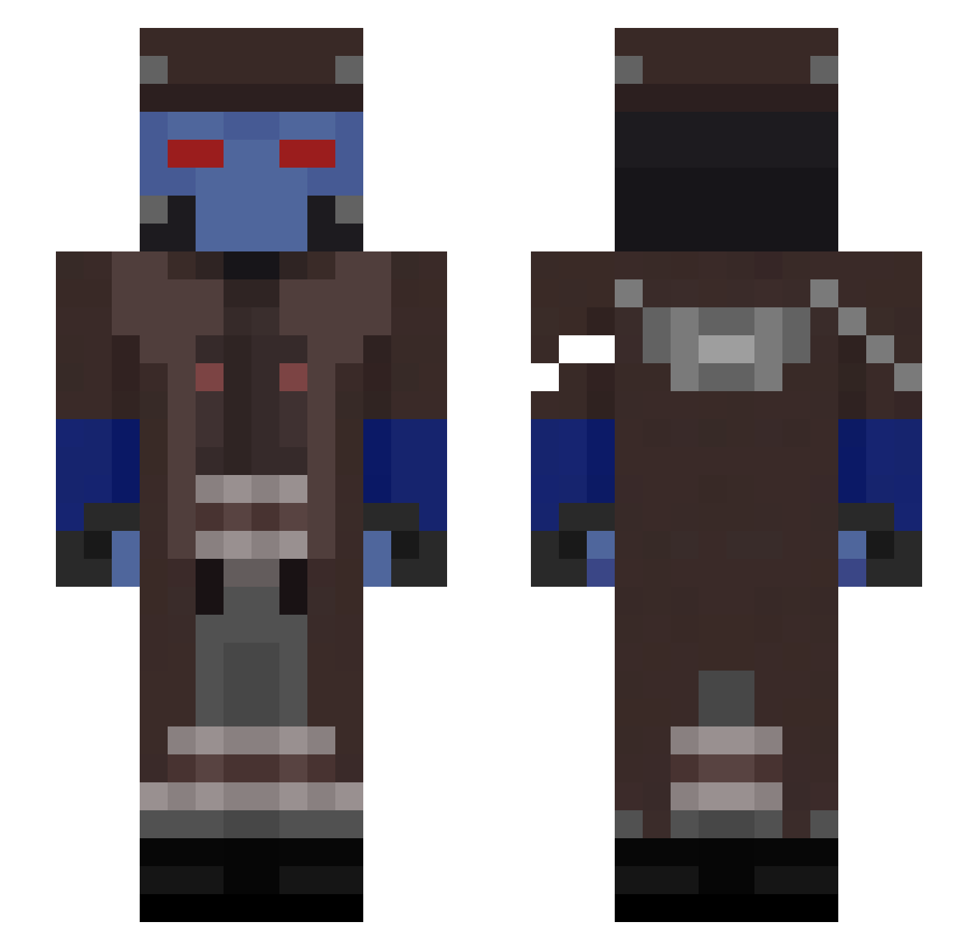 KungPao_Tao11 Minecraft skin, front and back view