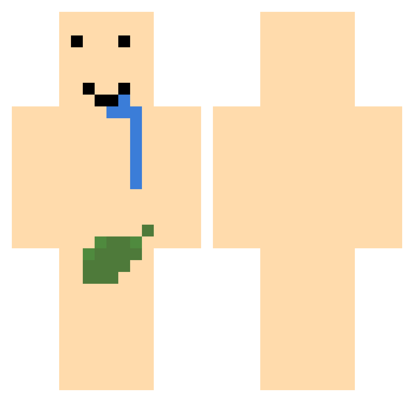 joooooooooom Minecraft skin, front and back view
