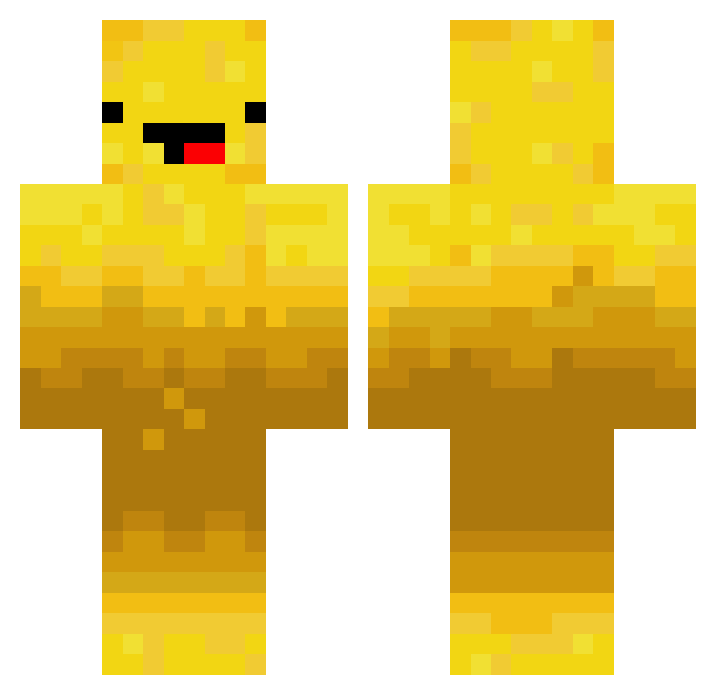 Mr_Gama Minecraft skin, front and back view