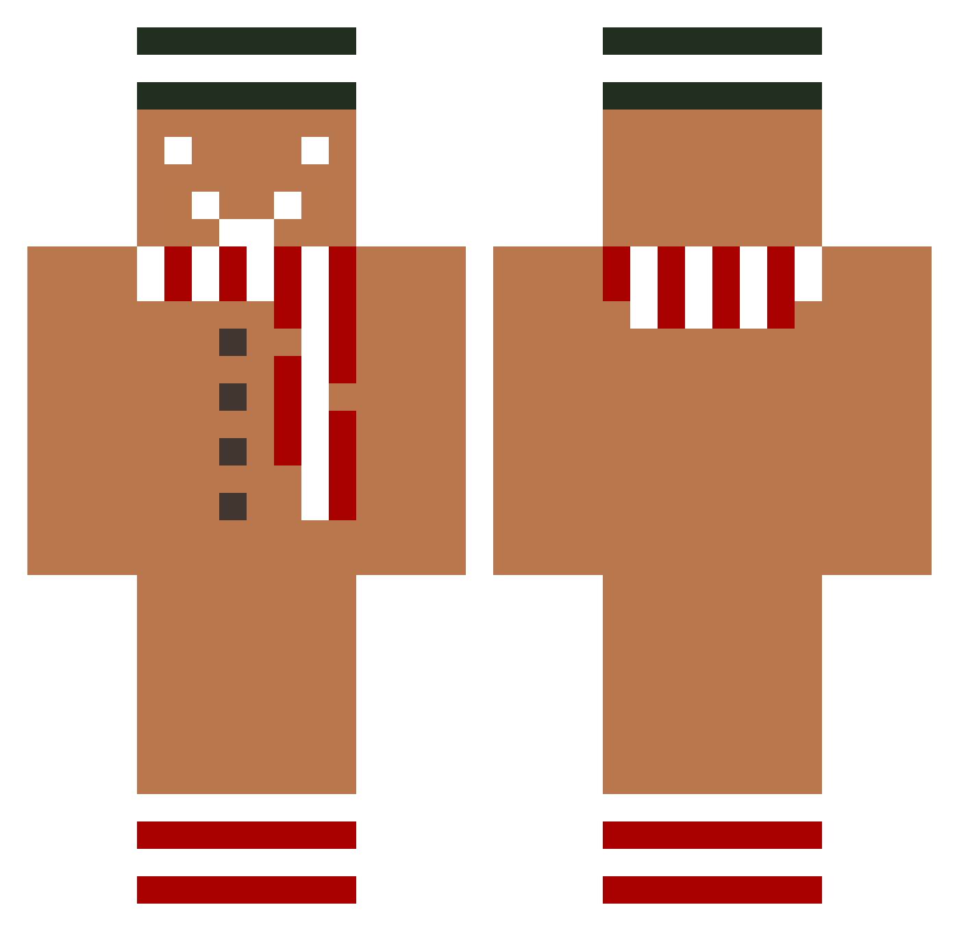 Sock_og Minecraft skin, front and back view