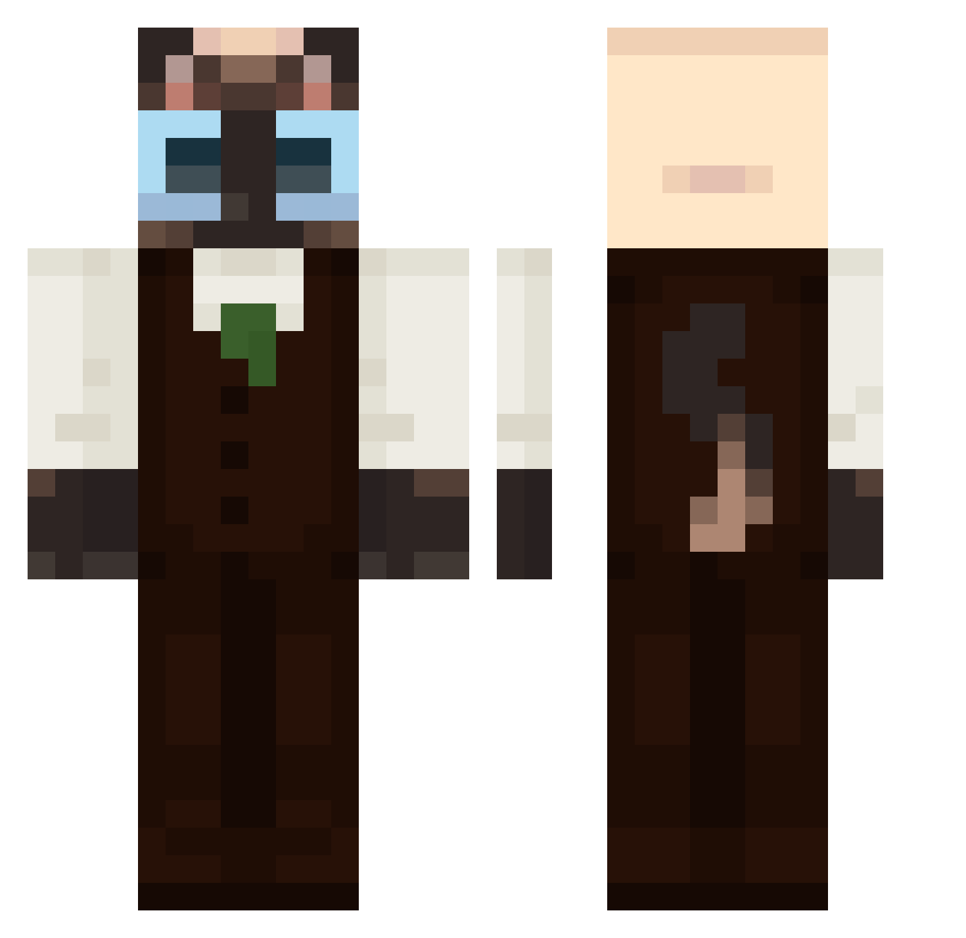 LC_Dr4gon Minecraft skin, front and back view