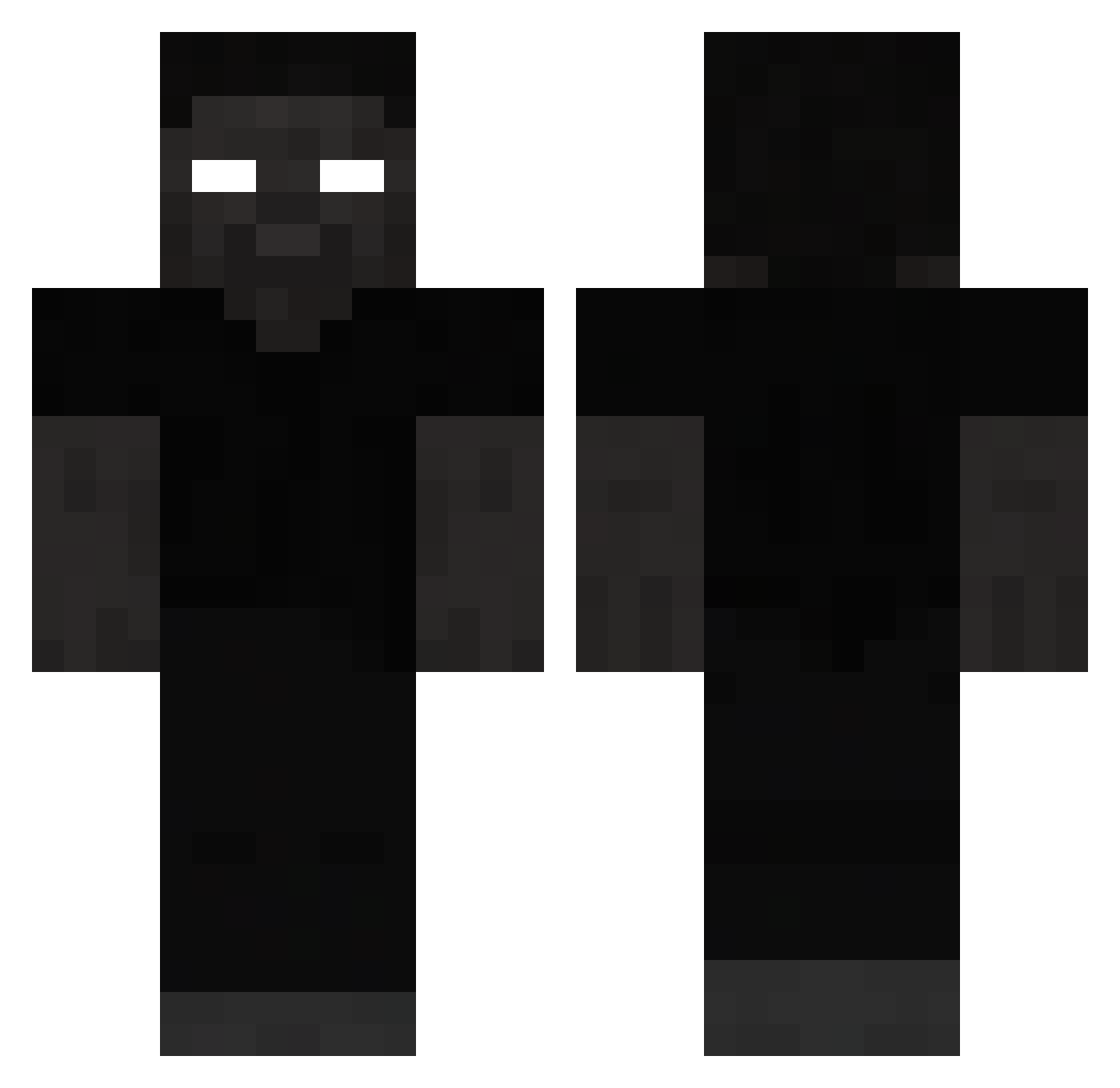 Dpanther24 Minecraft skin, front and back view