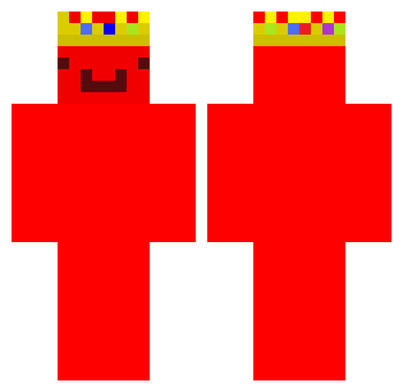 freddyboy3609 Minecraft skin, front and back view