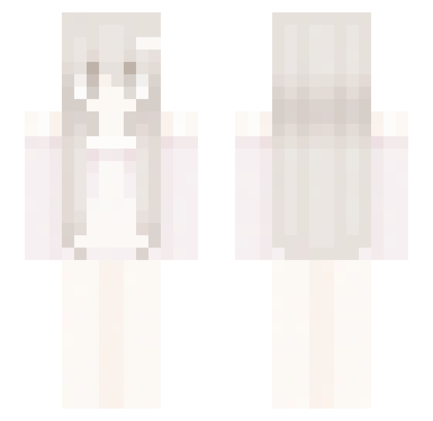 Fireblaze524 Minecraft skin, front and back view