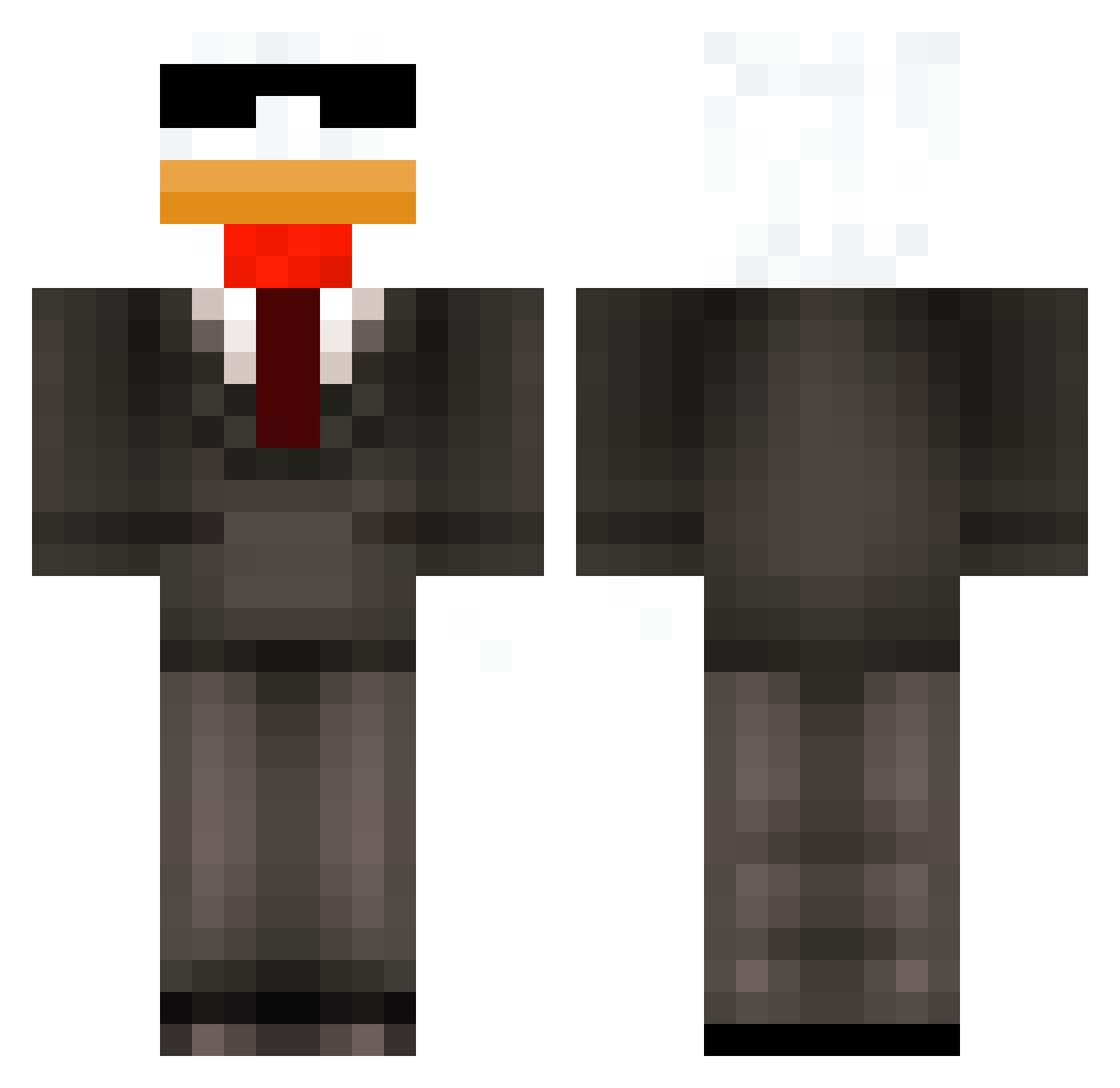fullsteamahd10 Minecraft skin, front and back view