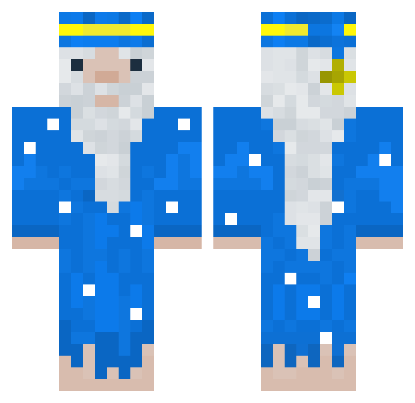 Zach17FrmDiscord Minecraft skin, front and back view