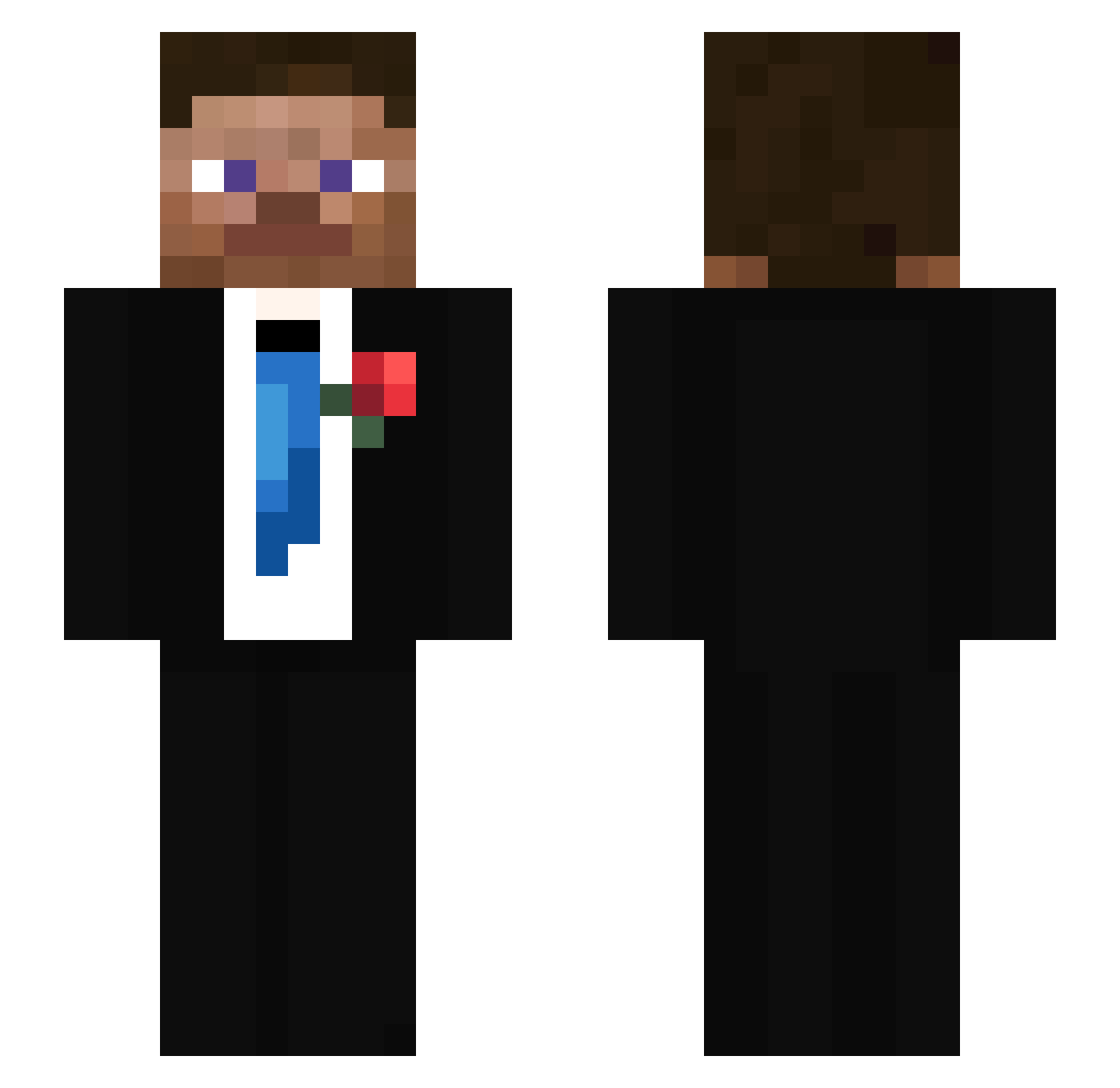 2kshawtyy Minecraft skin, front and back view