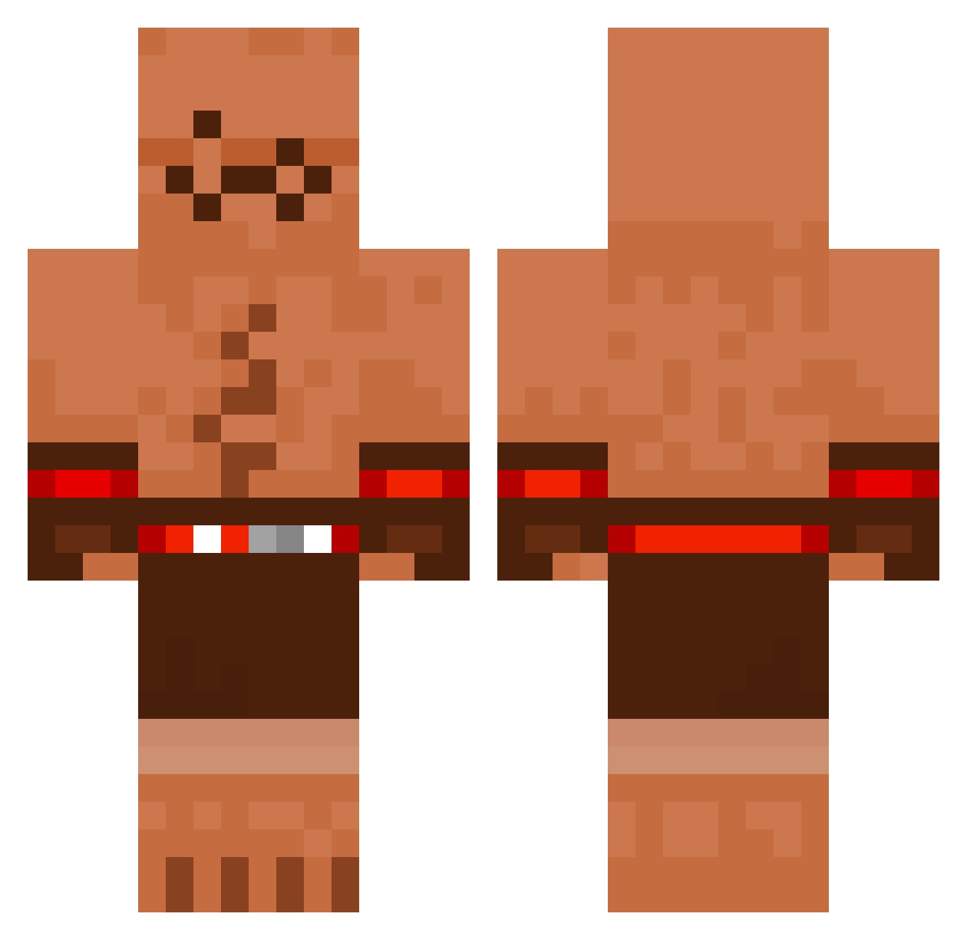 PersikKukusik Minecraft skin, front and back view