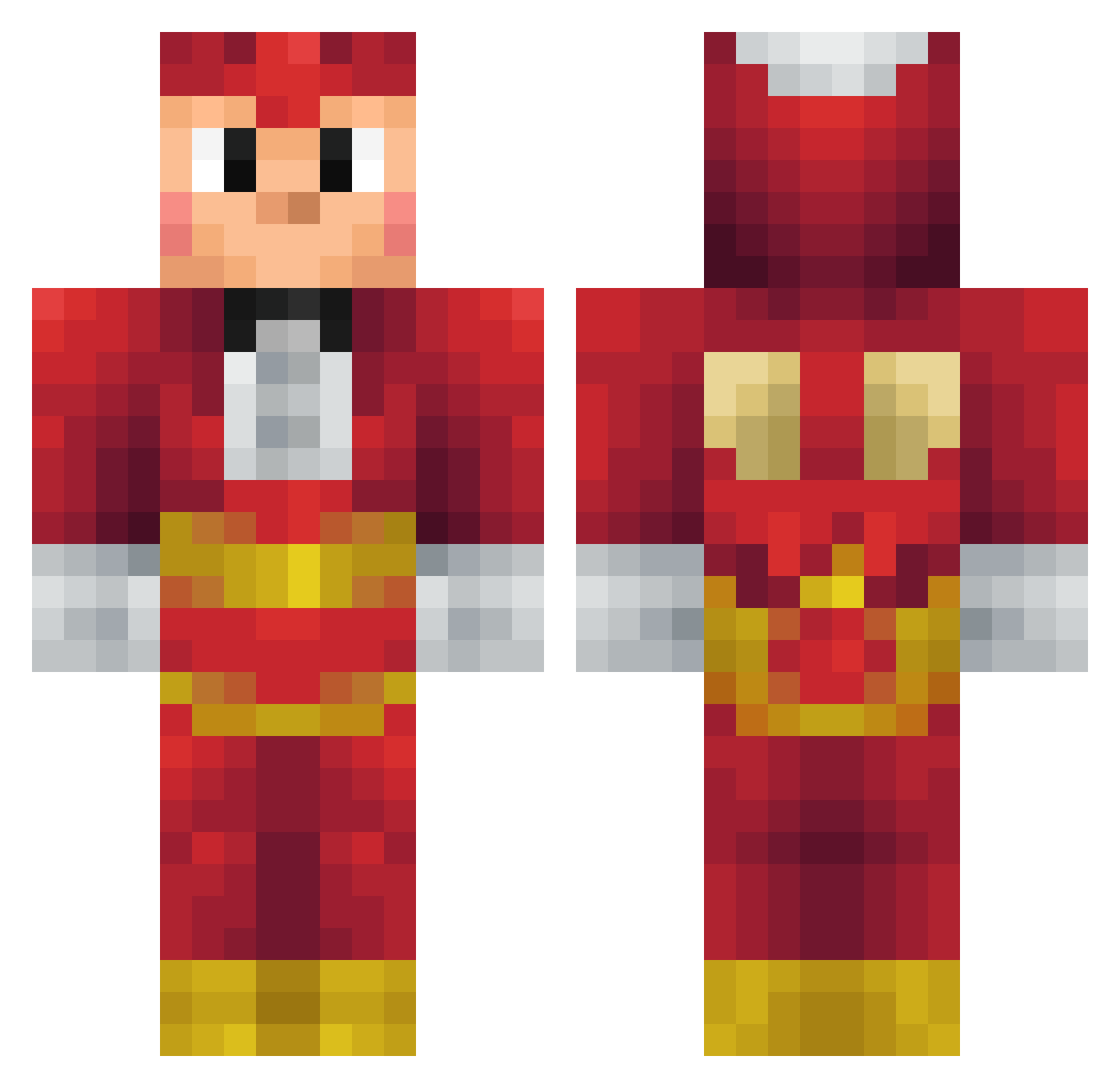 Super342 Minecraft skin, front and back view