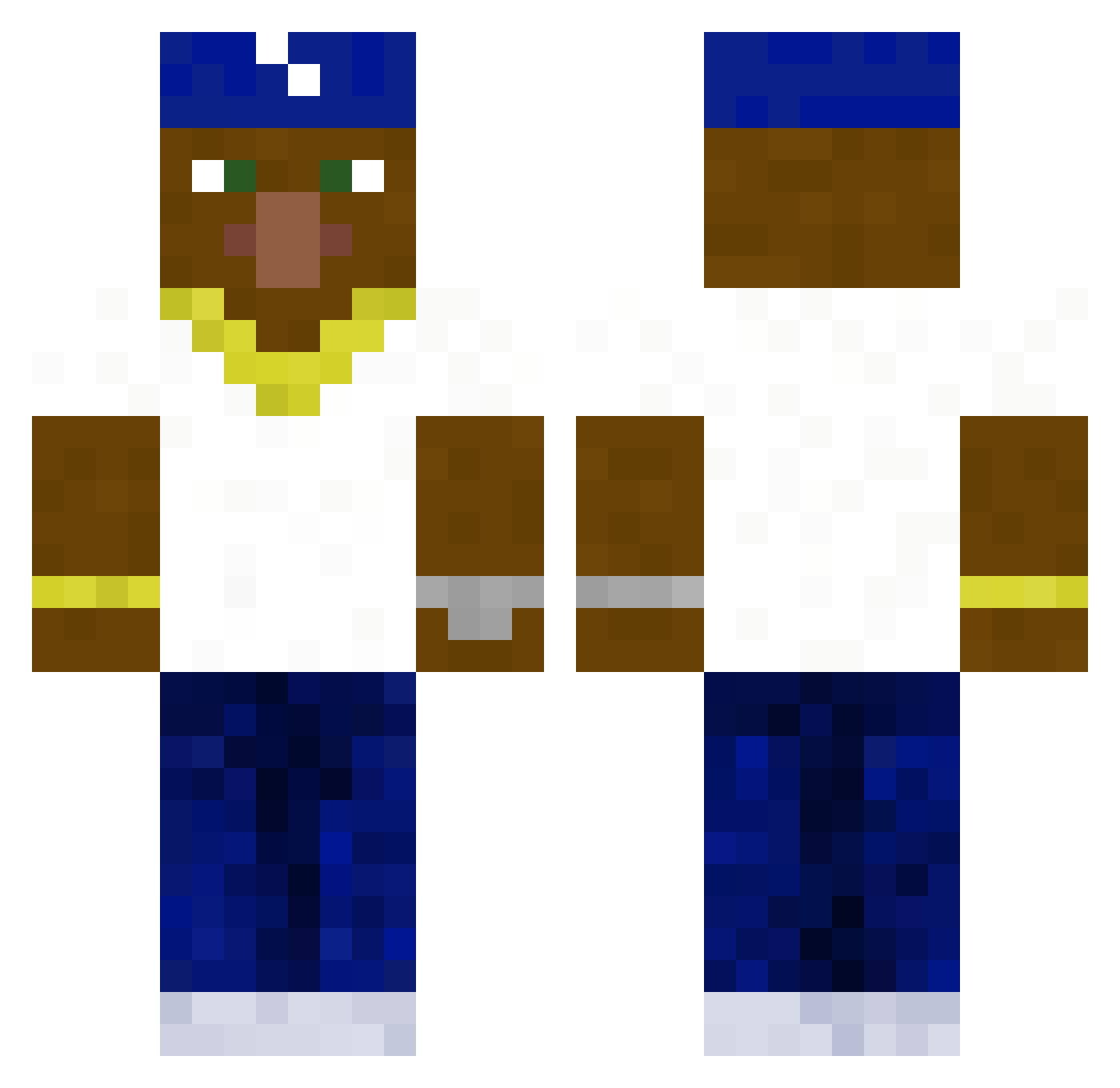 agariolennon Minecraft skin, front and back view