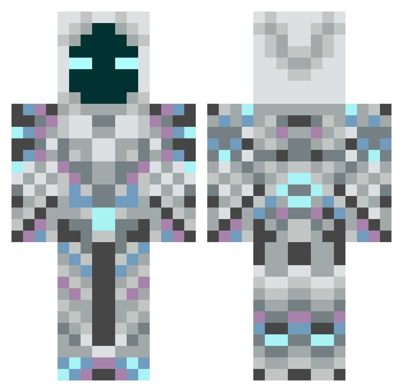 Yellow02 Minecraft skin, front and back view