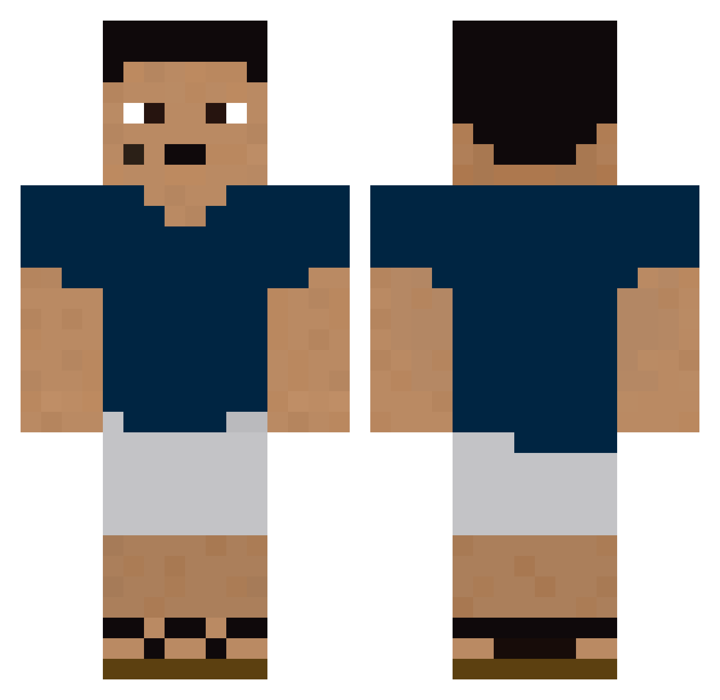 pippyplayz54 Minecraft skin, front and back view