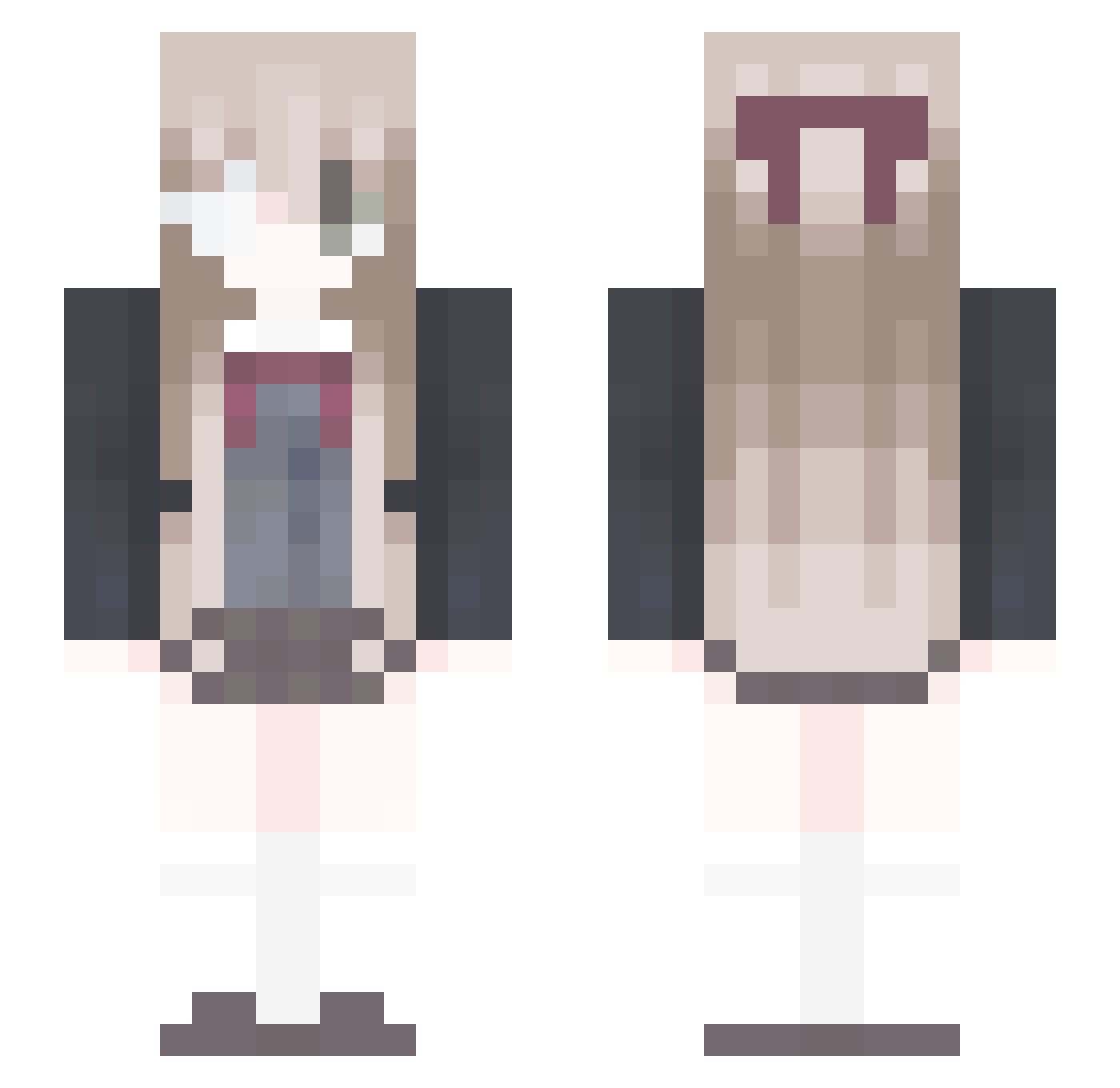 naruto6992 Minecraft skin, front and back view