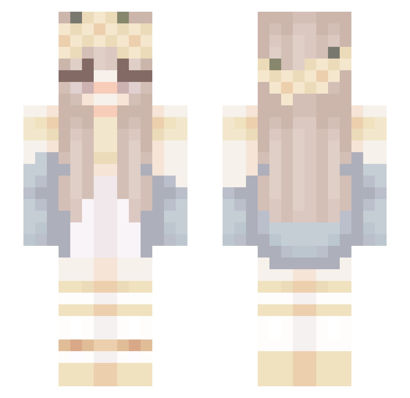 __MoonLight__ Minecraft skin, front and back view