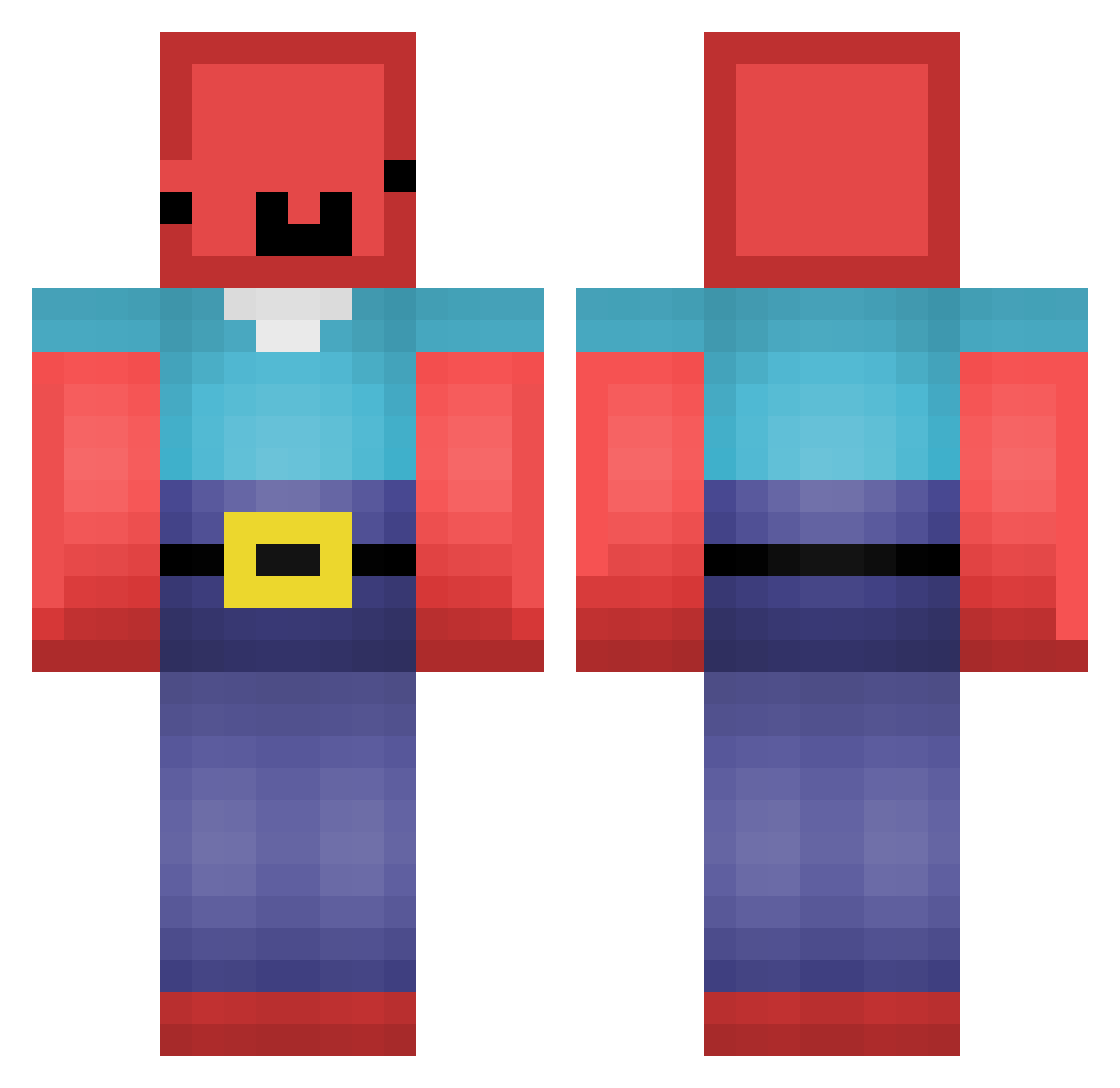 LSHwan Minecraft skin, front and back view