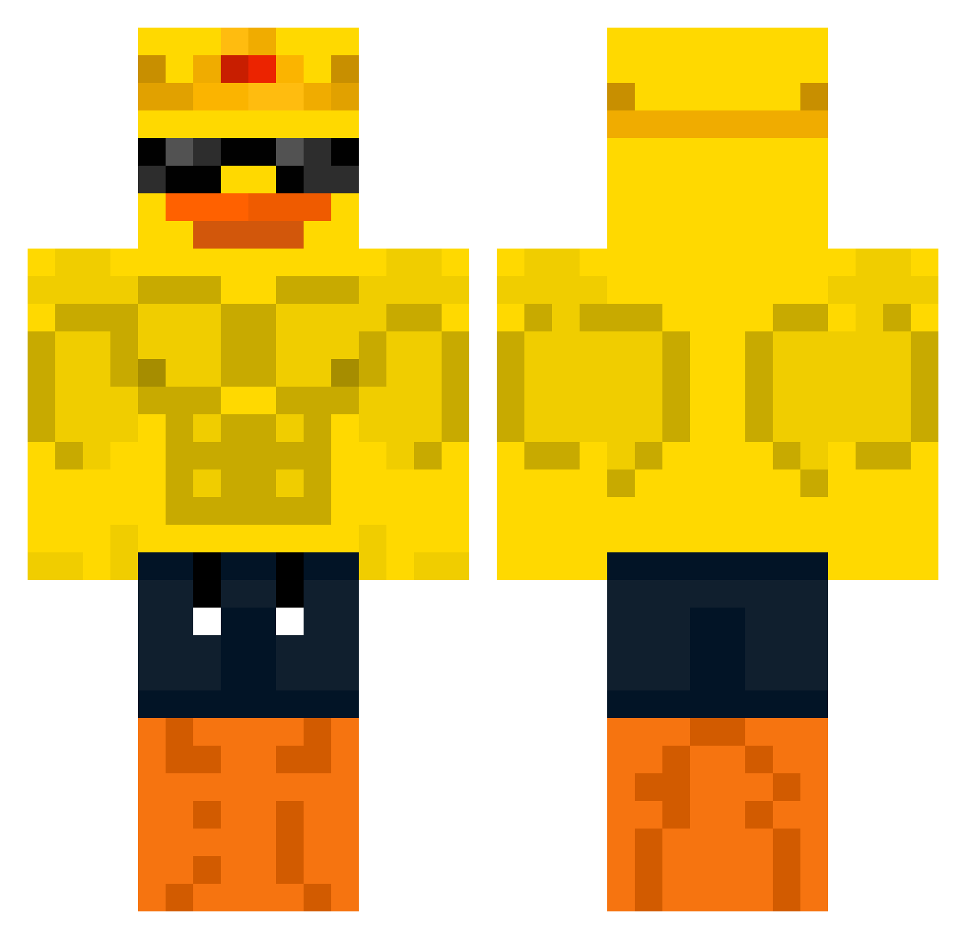 ImAzFAR Minecraft skin, front and back view