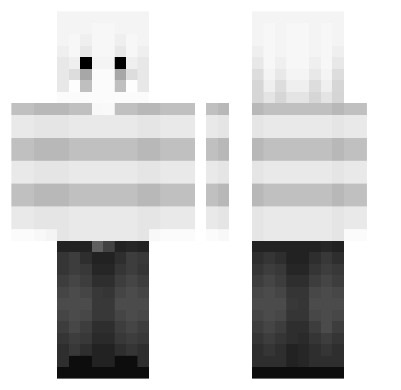 NeaYonathan Minecraft skin, front and back view