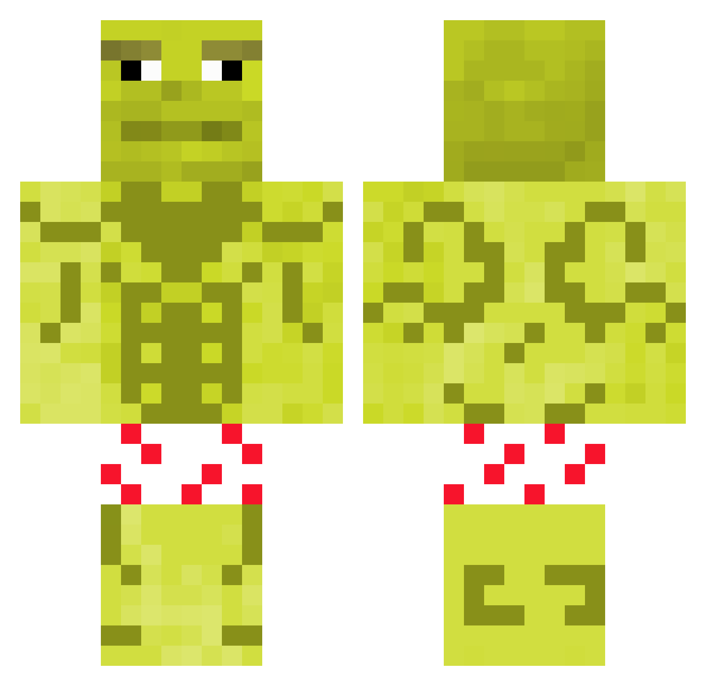 Sm0k3yz Minecraft skin, front and back view