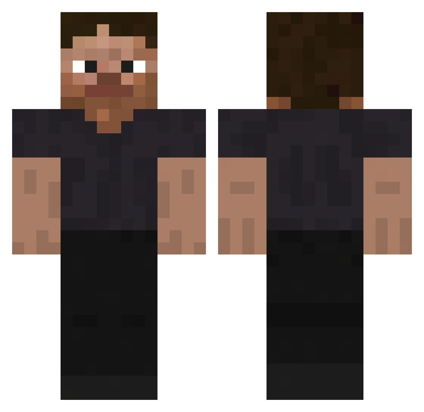 Shandinnn_ Minecraft skin, front and back view