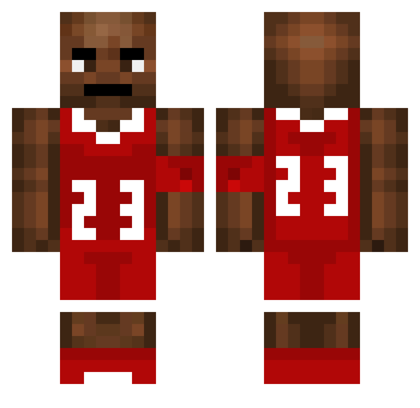 OH_baksa Minecraft skin, front and back view