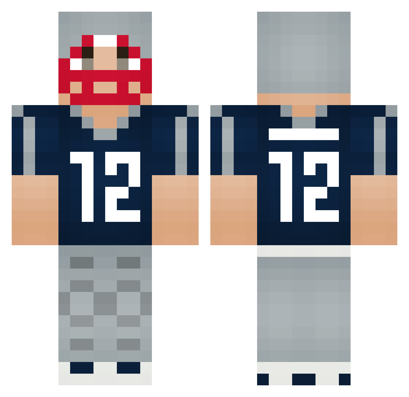 Rupertus25 Minecraft skin, front and back view