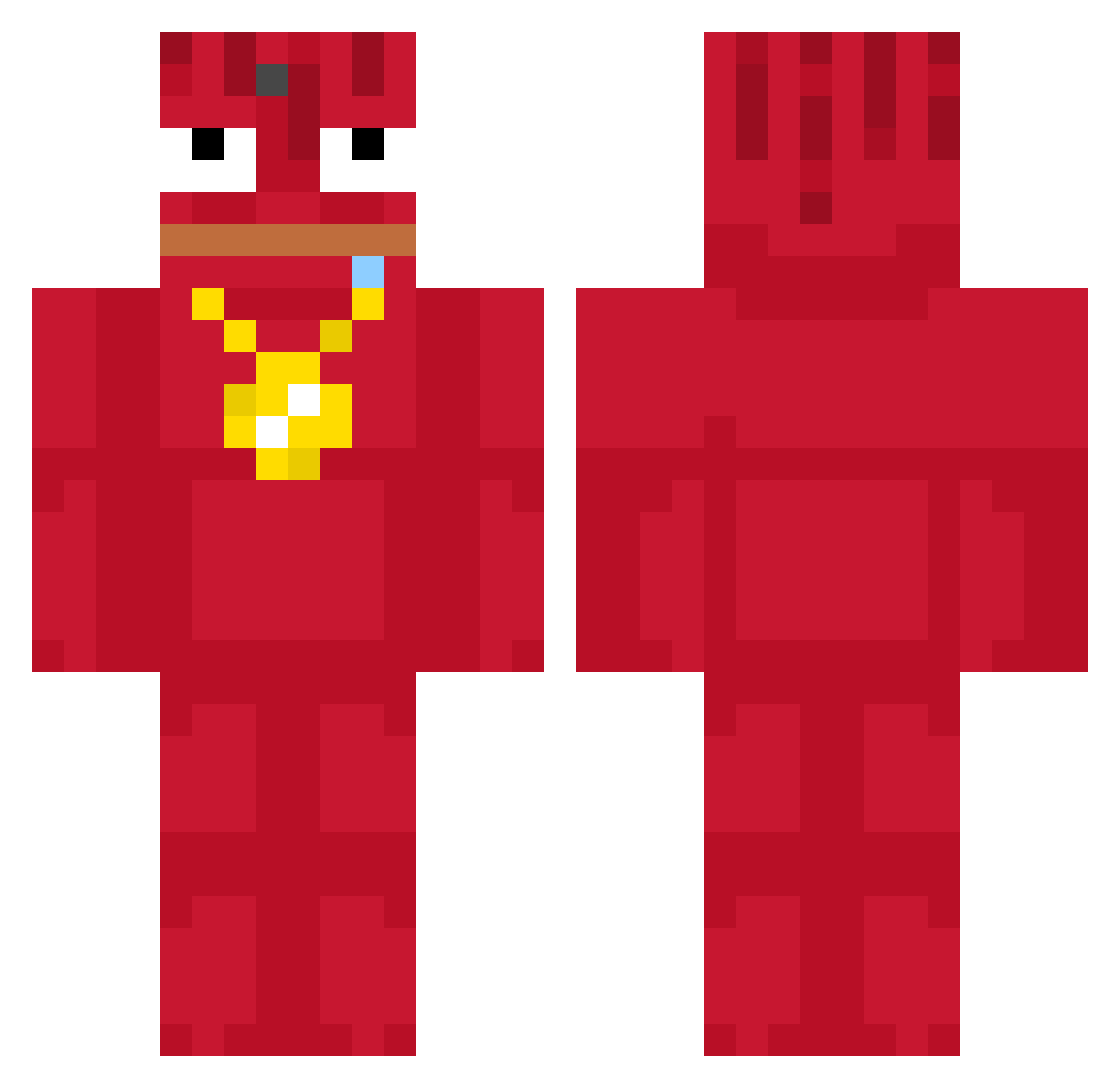 Zangerous_ Minecraft skin, front and back view