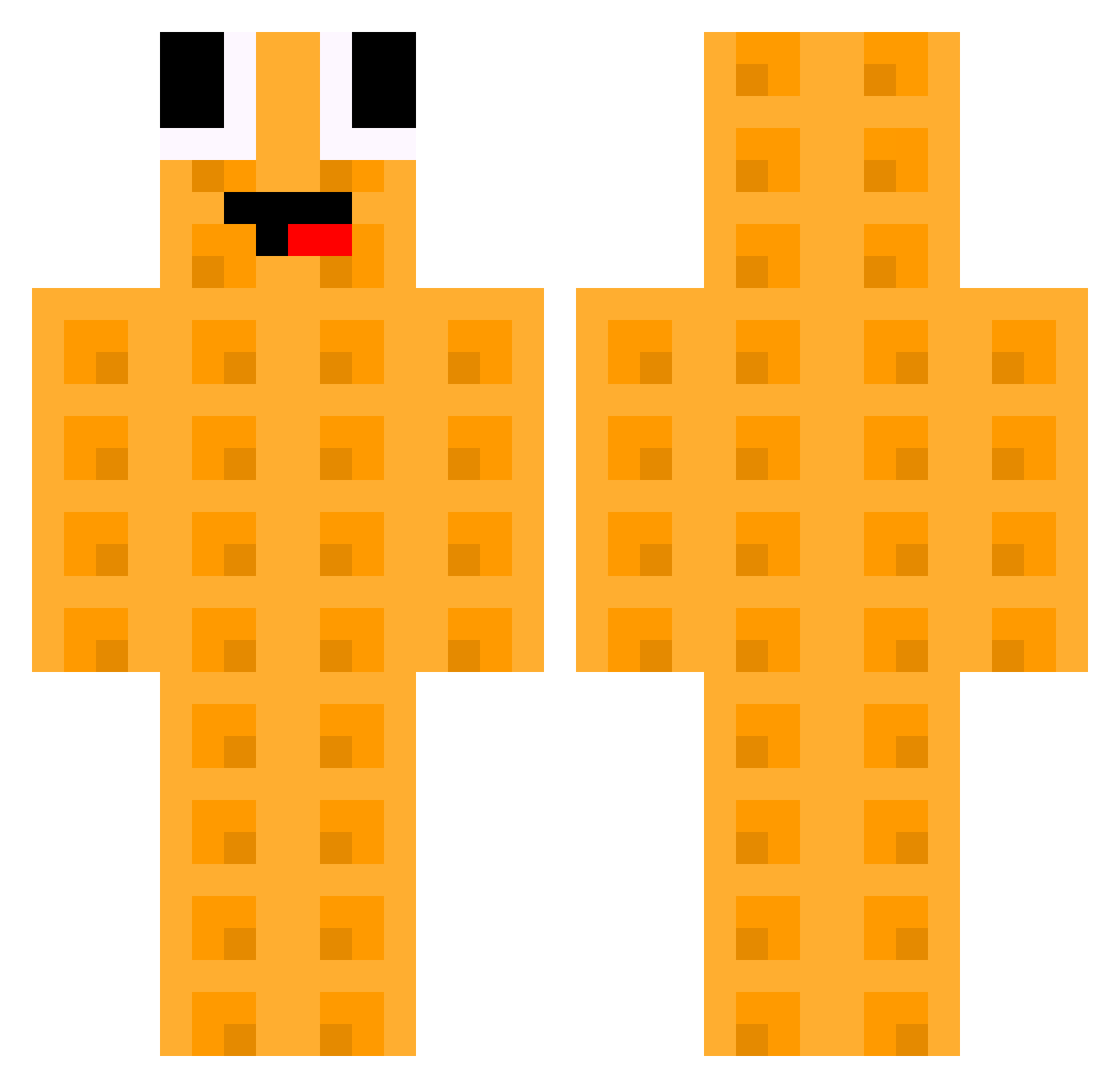 MagnusLgun Minecraft skin, front and back view