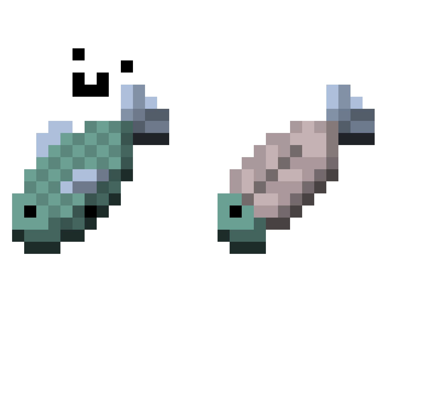 FishyLord29 Minecraft skin, front and back view
