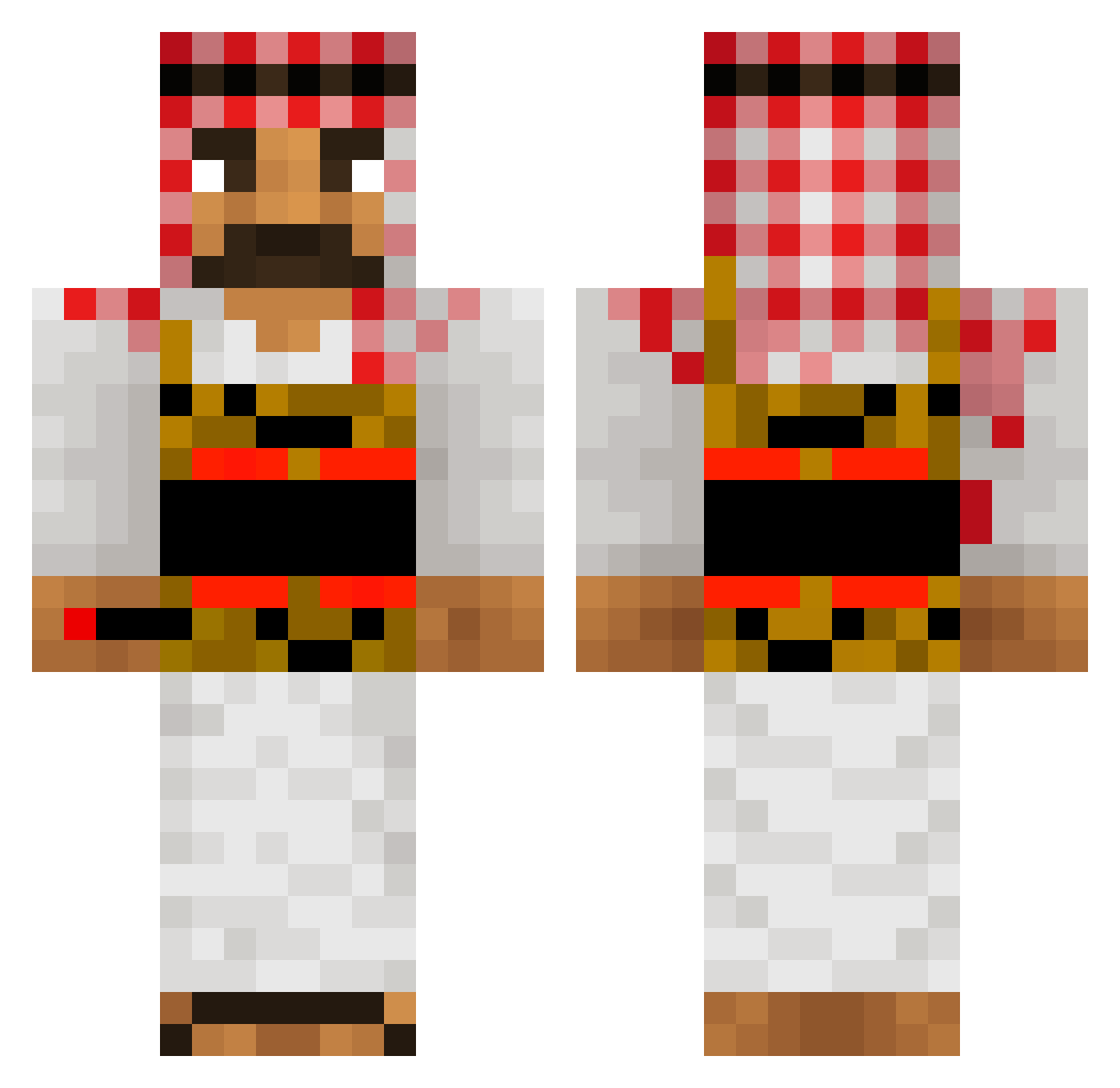 noahmast Minecraft skin, front and back view