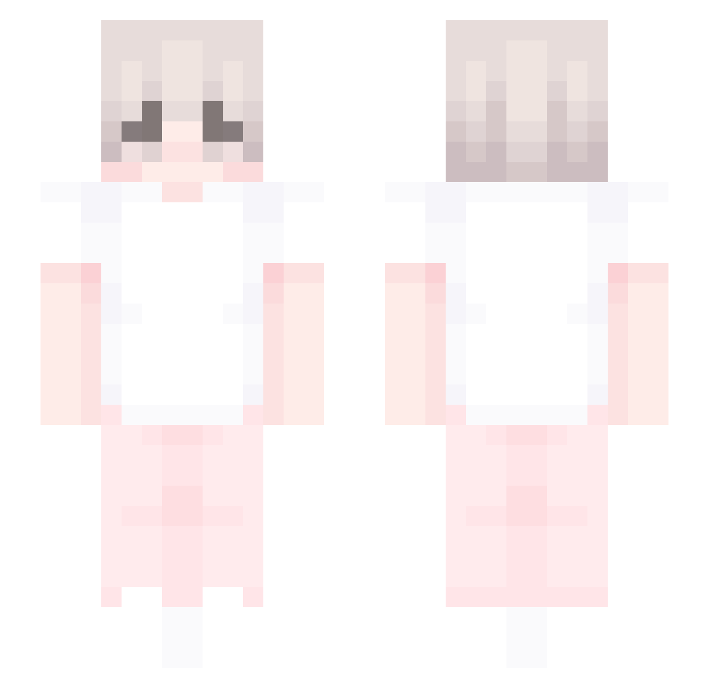 M33333NDOZA Minecraft skin, front and back view