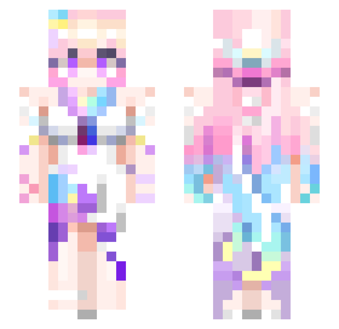 PhiL1a_093 Minecraft skin, front and back view