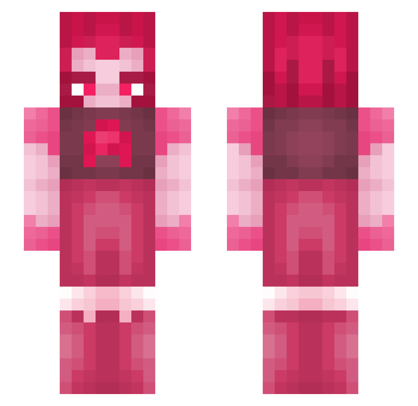Hitman67422 Minecraft skin, front and back view