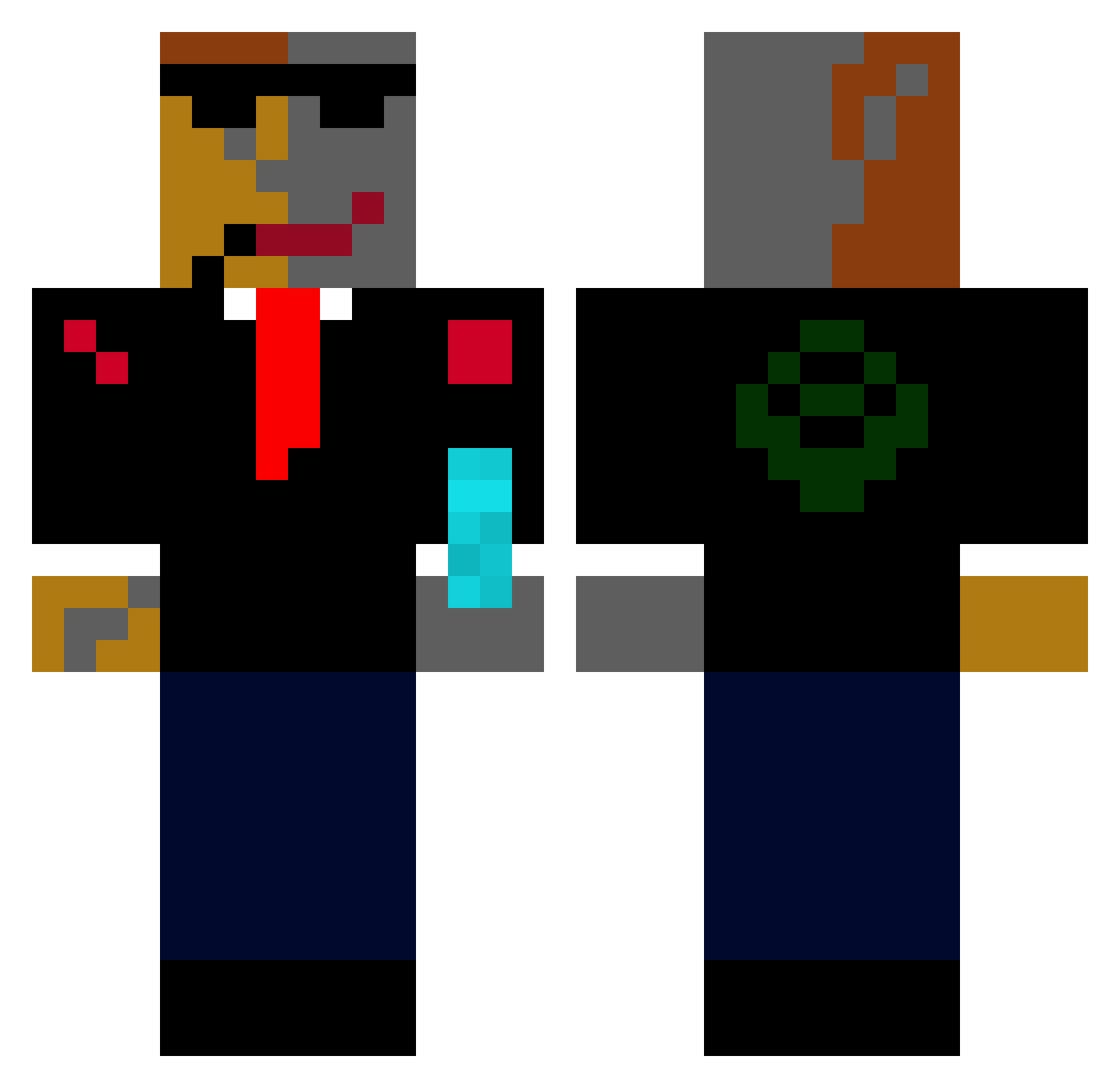 _emet88_ Minecraft skin, front and back view