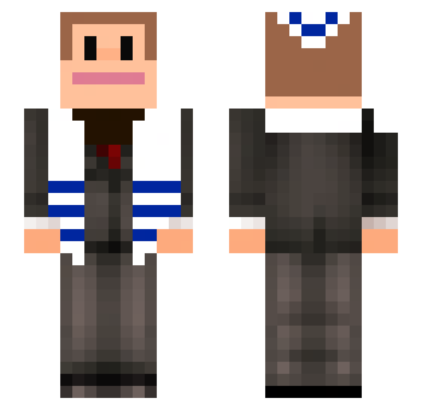 Mathyy6_ Minecraft skin, front and back view
