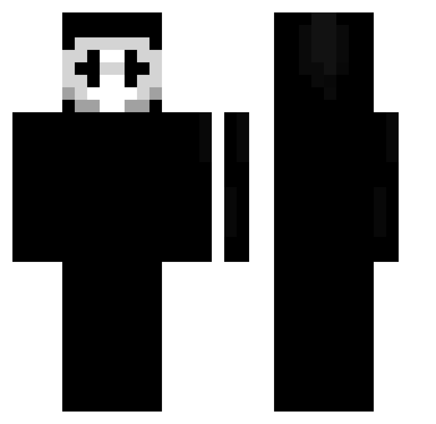 Nexgotit Minecraft skin, front and back view