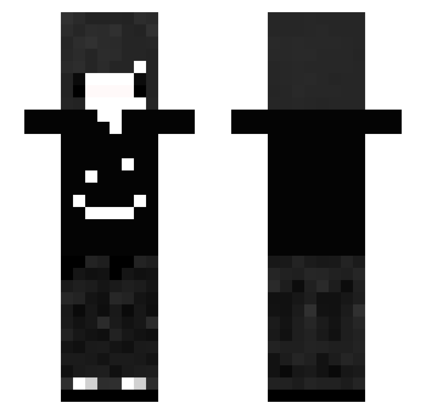 thinkpadowner Minecraft skin, front and back view
