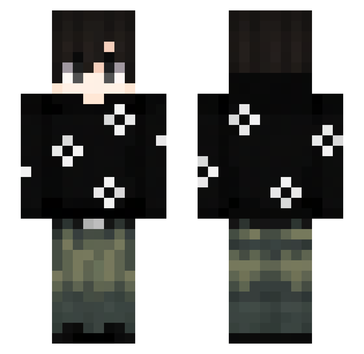 Guseong11 Minecraft skin, front and back view