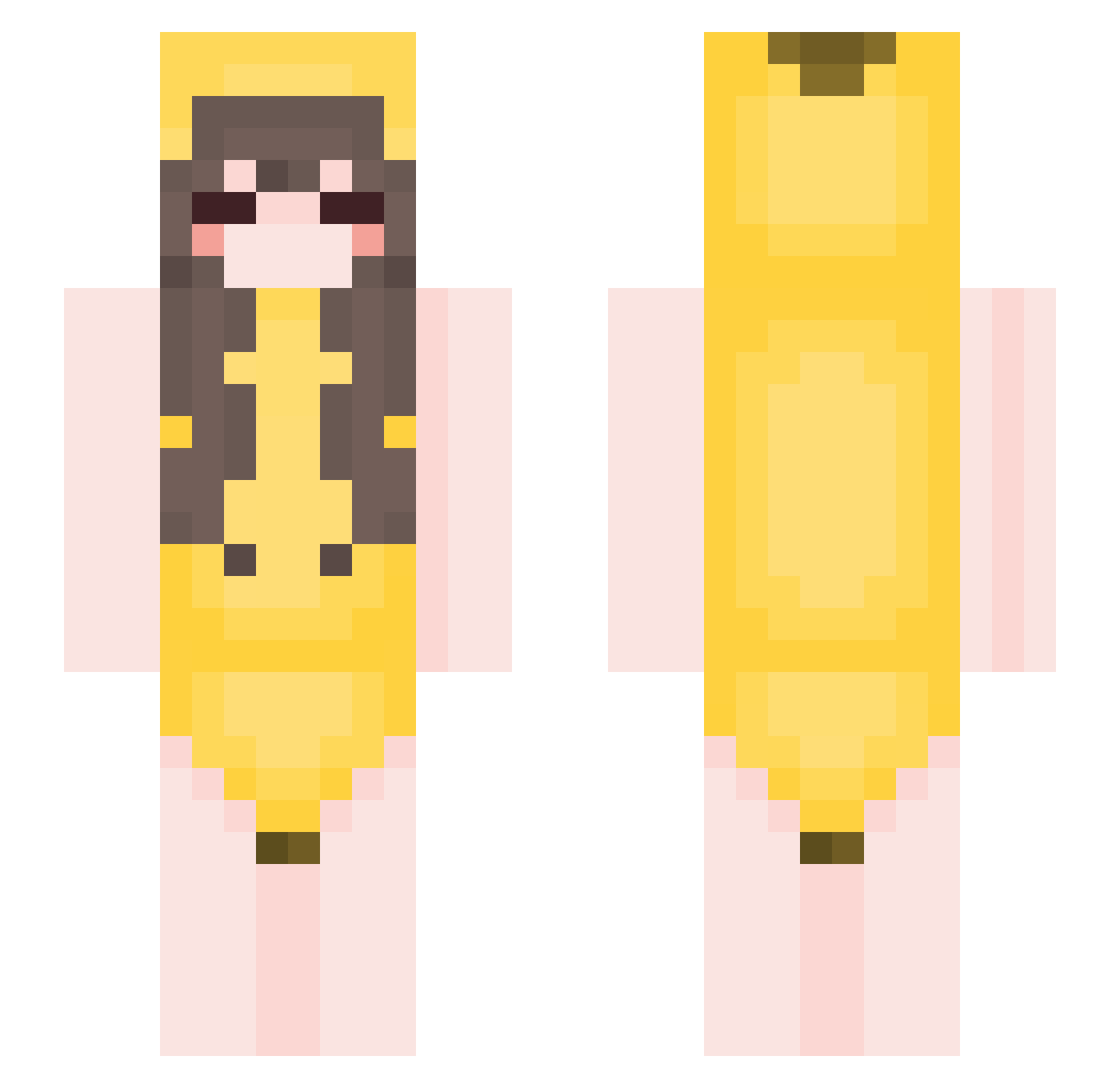 Bibidy9298 Minecraft skin, front and back view