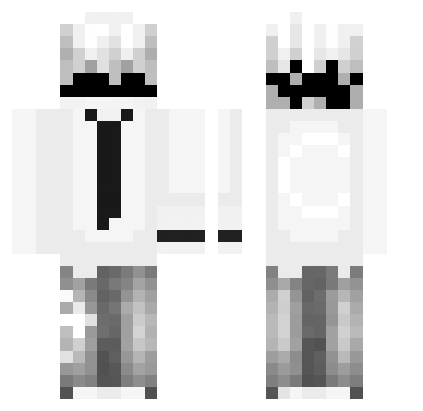 DOGIX_ Minecraft skin, front and back view