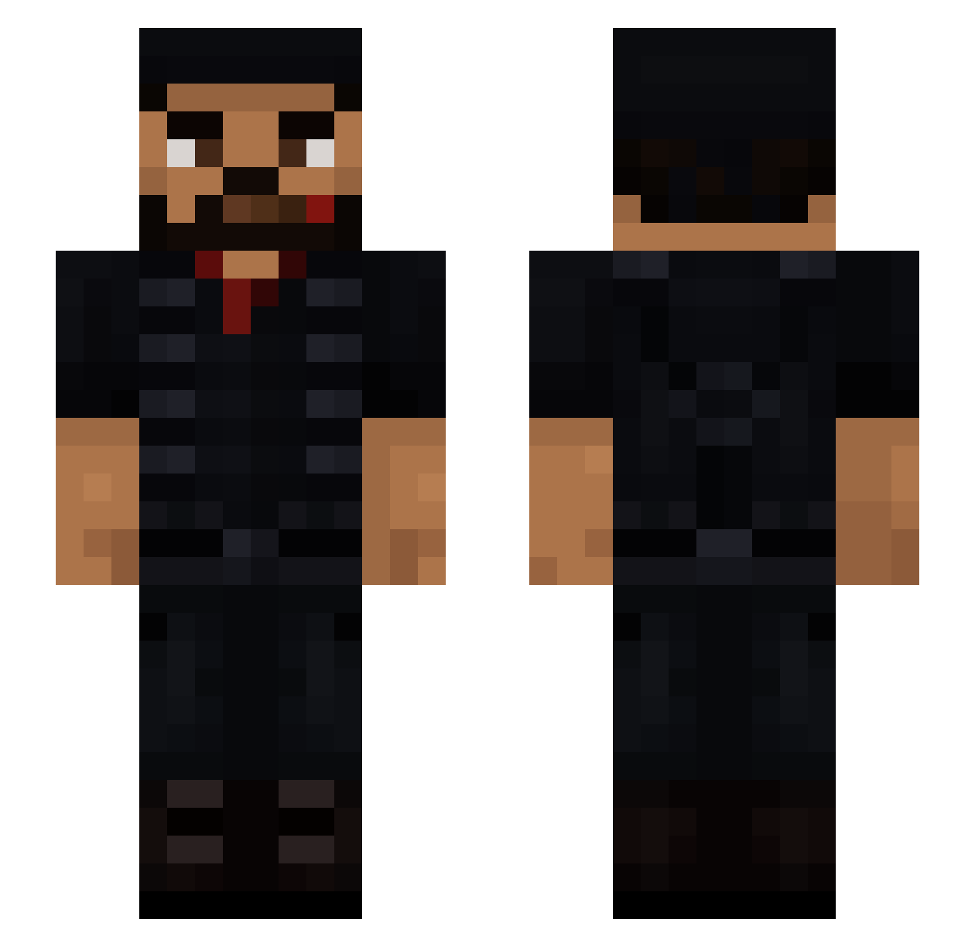 Resistenzah_ Minecraft skin, front and back view