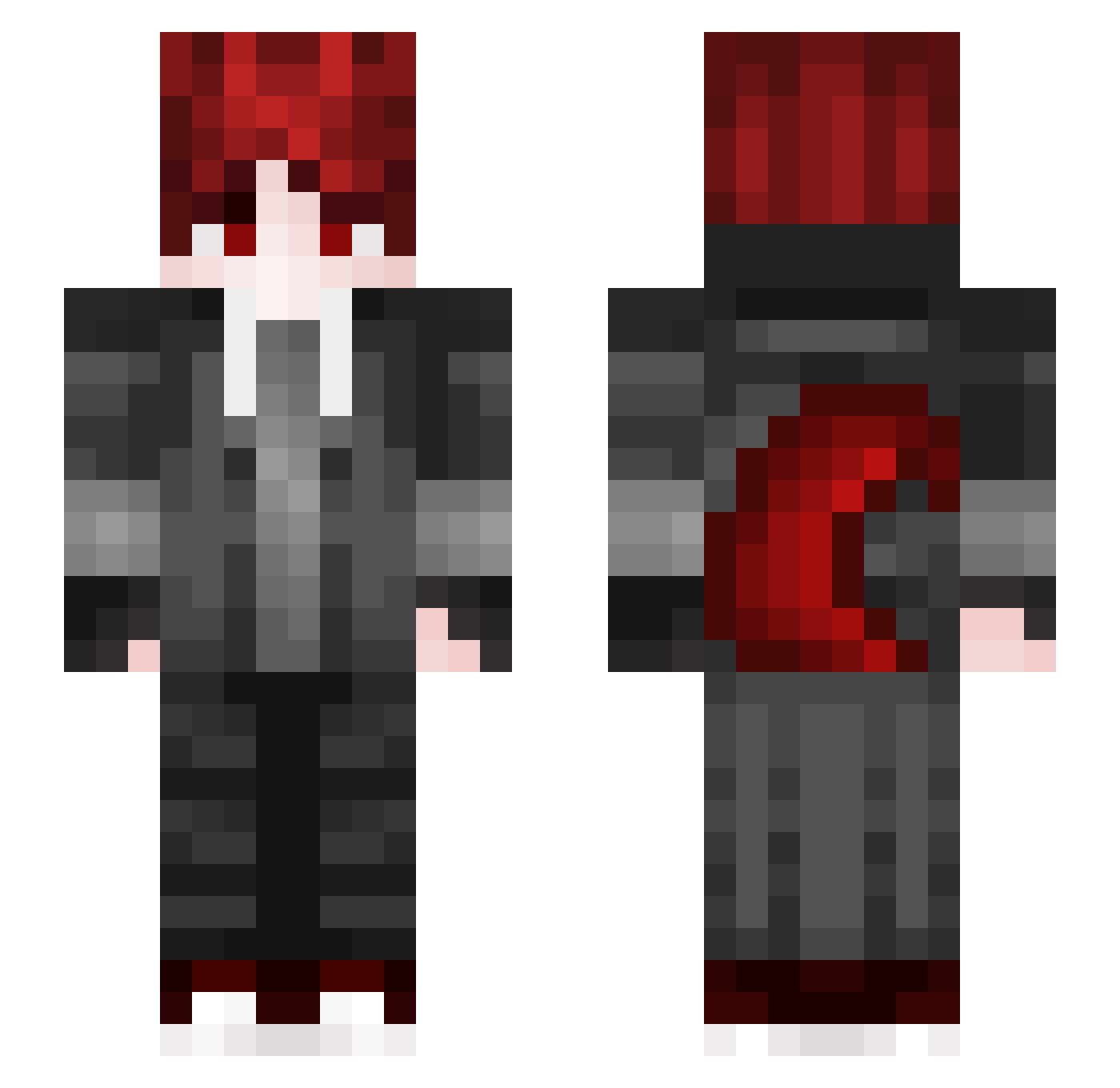 X_Lucifer_D Minecraft skin, front and back view