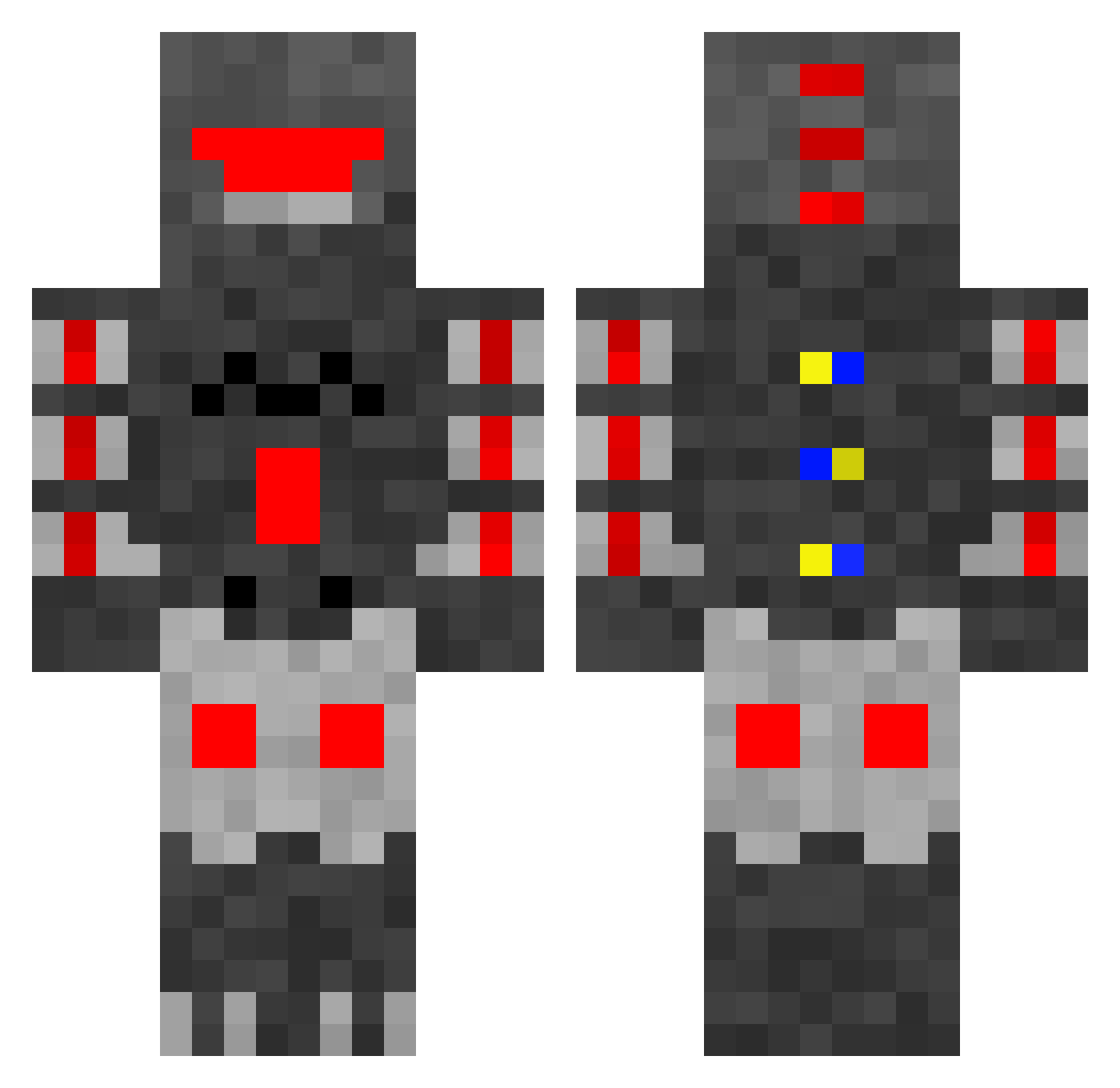 daxtaxthetiger Minecraft skin, front and back view