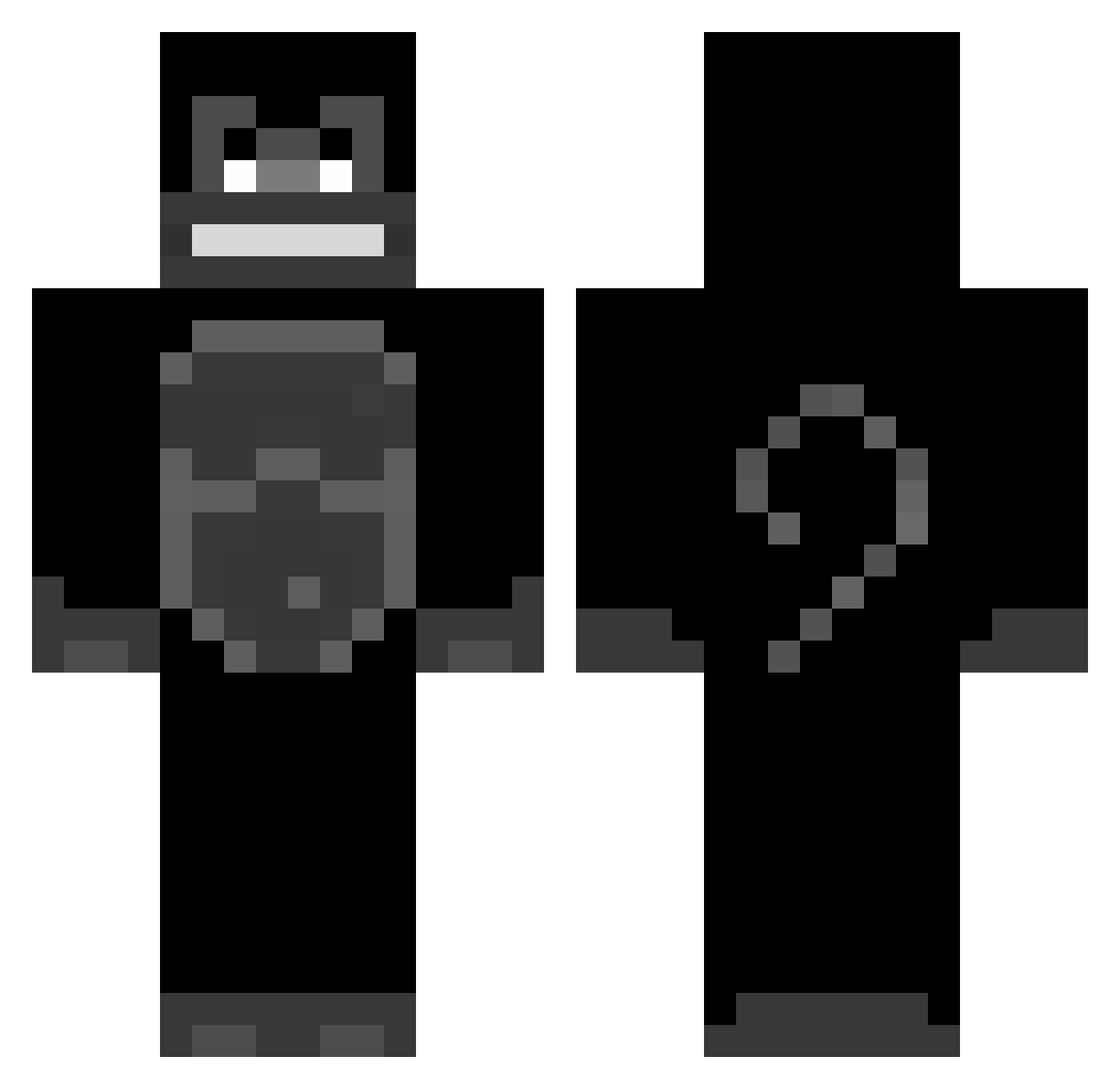 ZeusScores Minecraft skin, front and back view