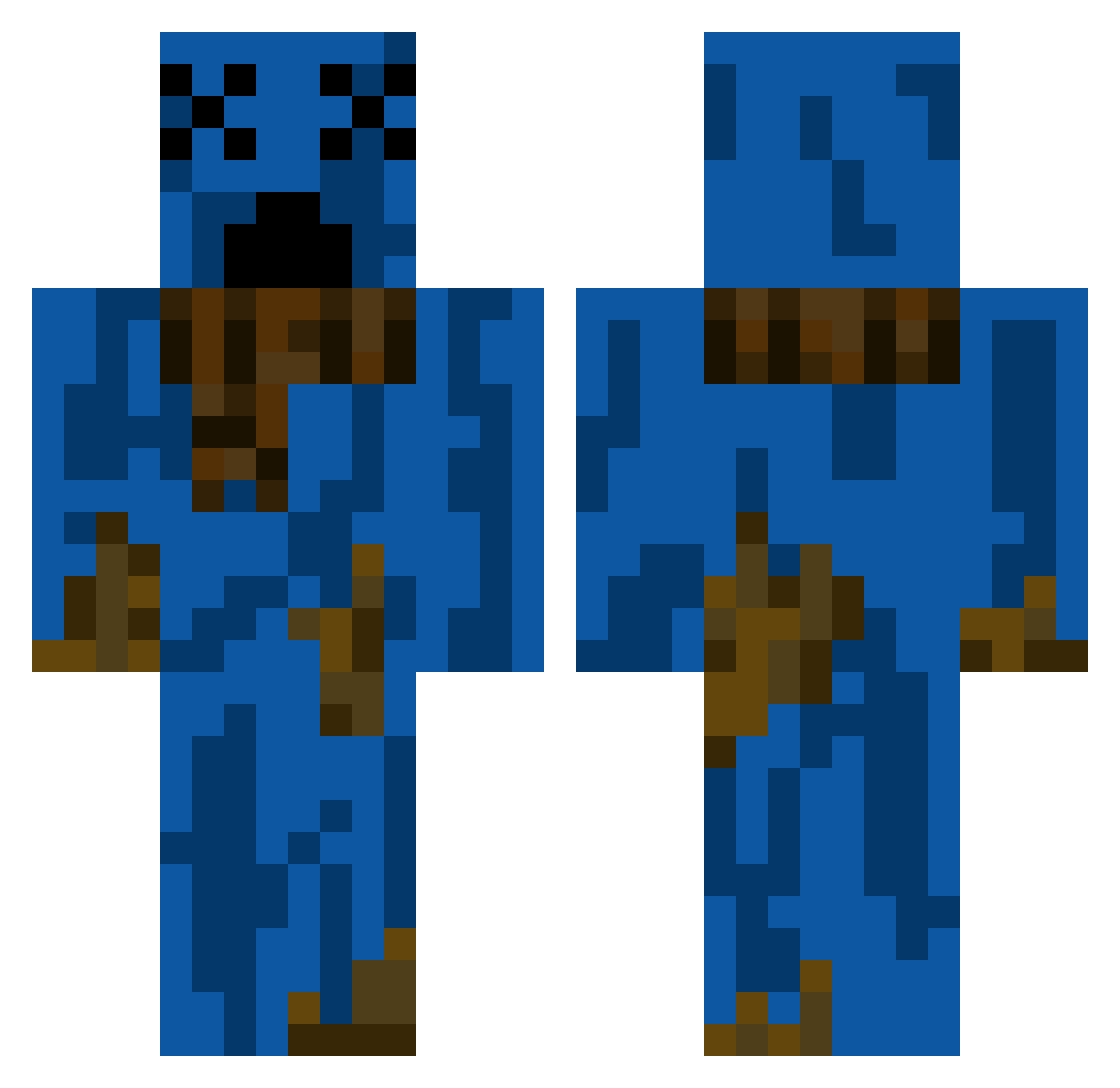 DizzyDoom321 Minecraft skin, front and back view