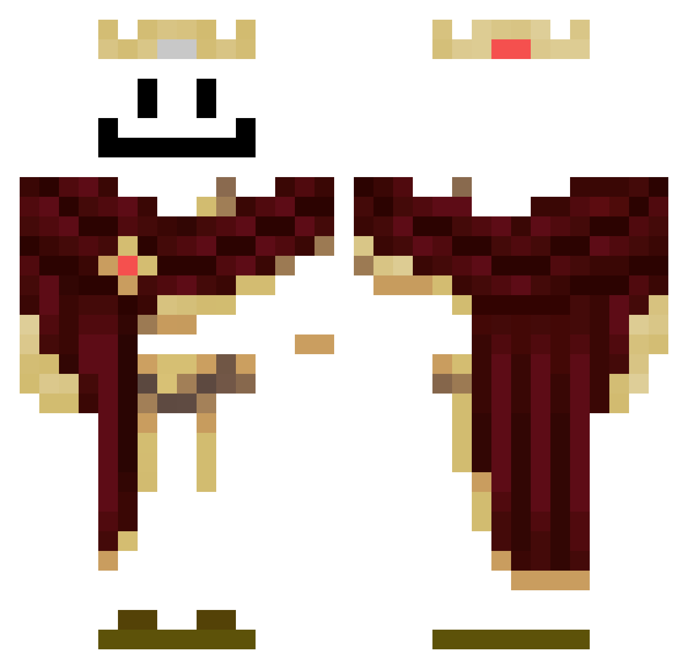 SteroidLover420 Minecraft skin, front and back view