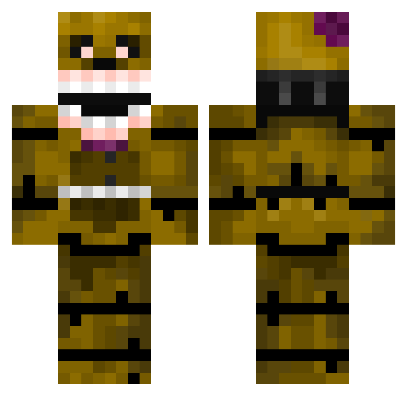 PacificTitan692 Minecraft skin, front and back view